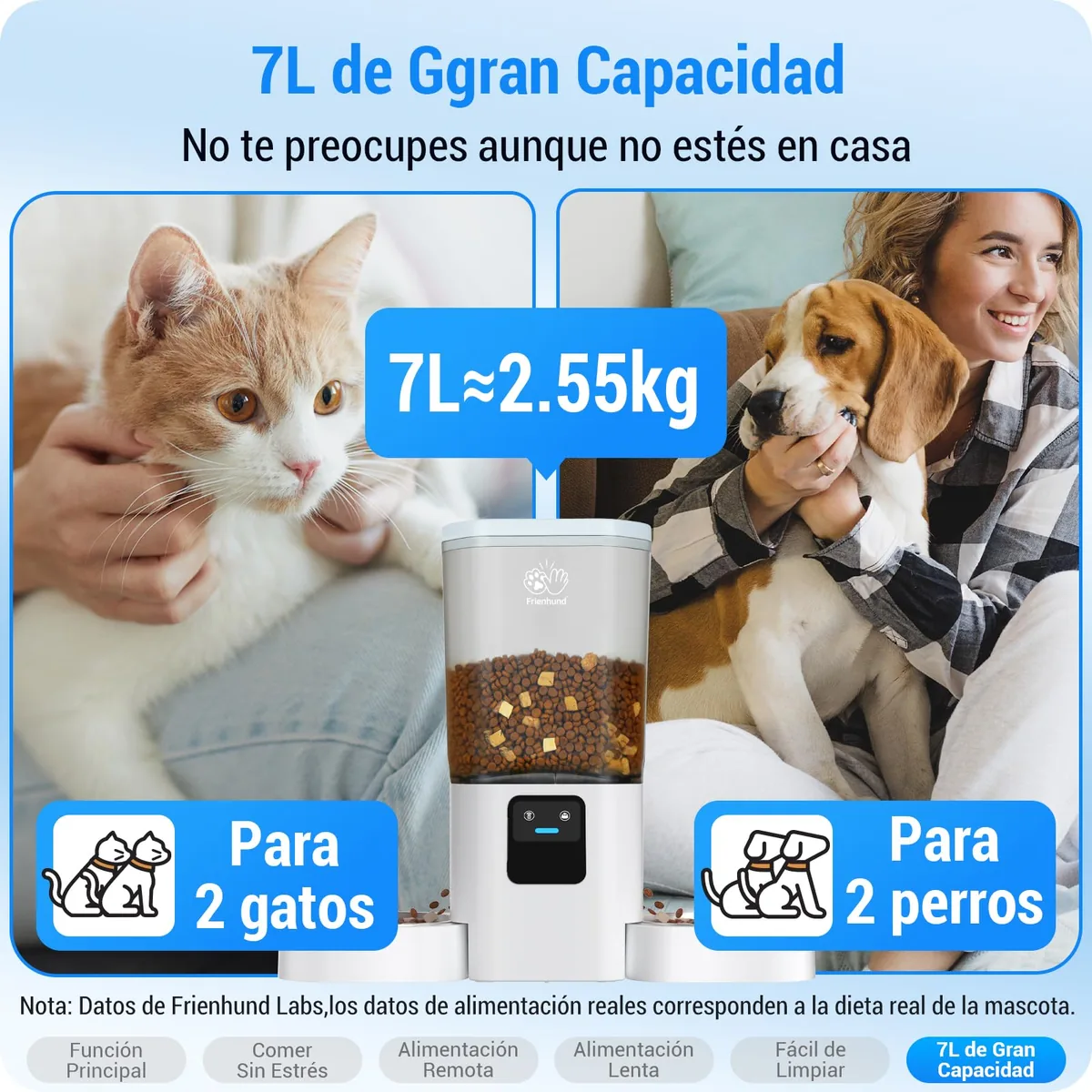 Frienhund Comedero automático doble 7 L (WiFi) — imagen 7