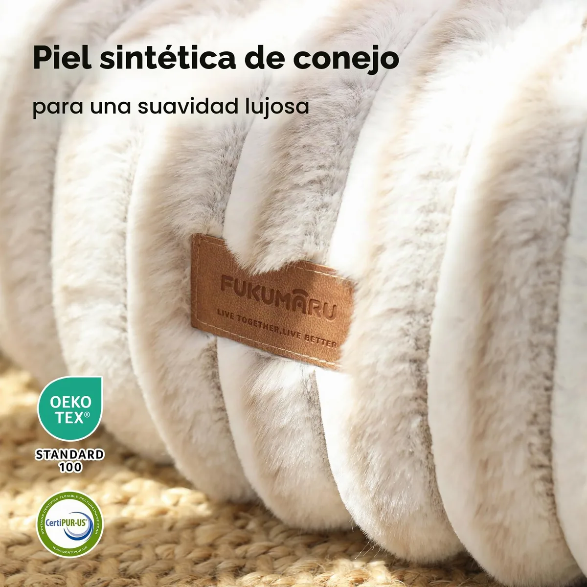 FUKUMARU Cama dónut ortopédica 64 cm (degradado) — imagen 3