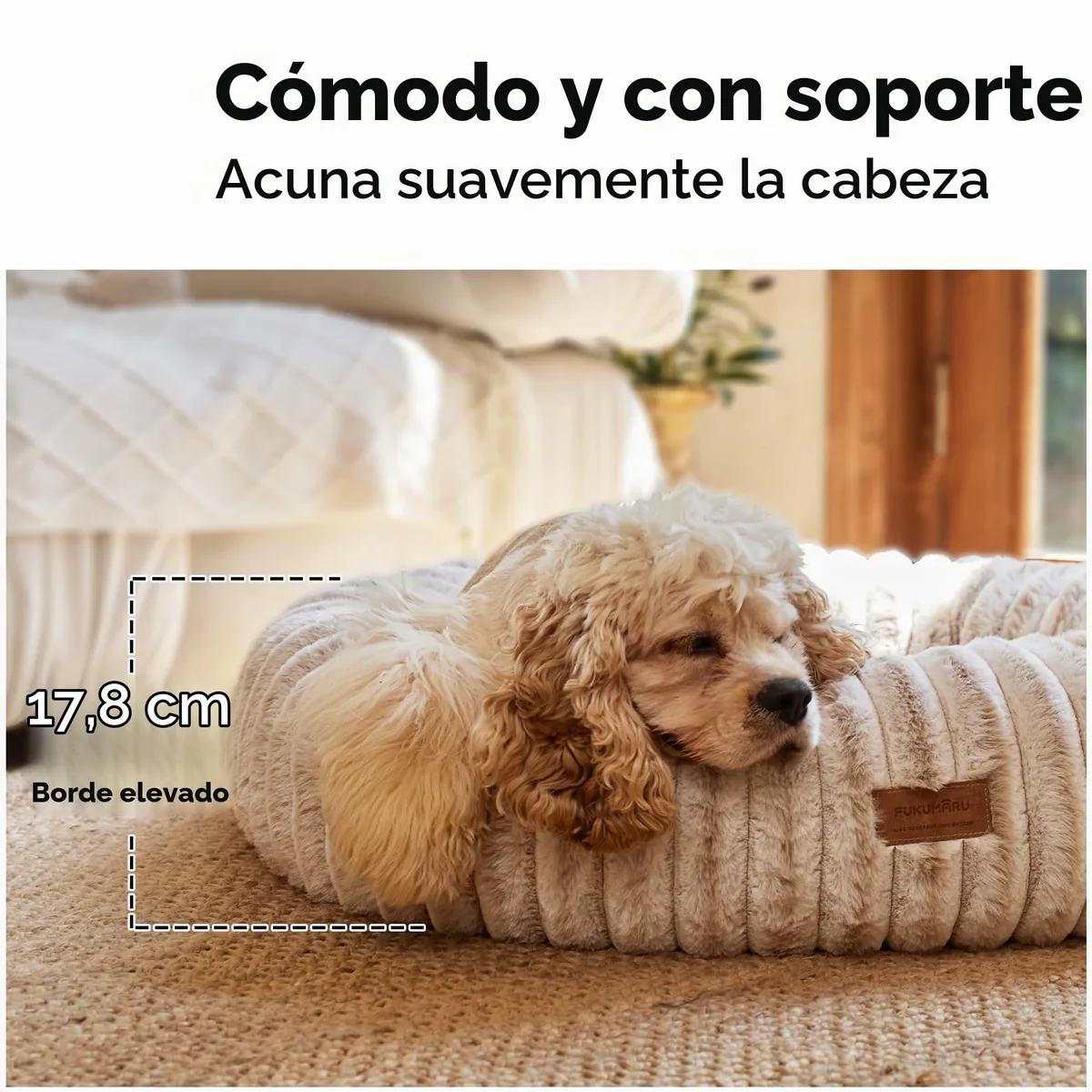 FUKUMARU Cama dónut ortopédica 64 cm (degradado) — imagen 4