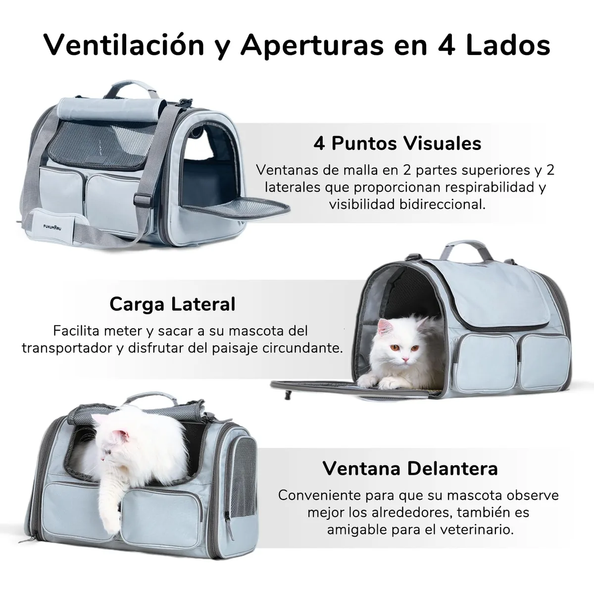 FUKUMARU Transportín blando homologado cabina — imagen 4