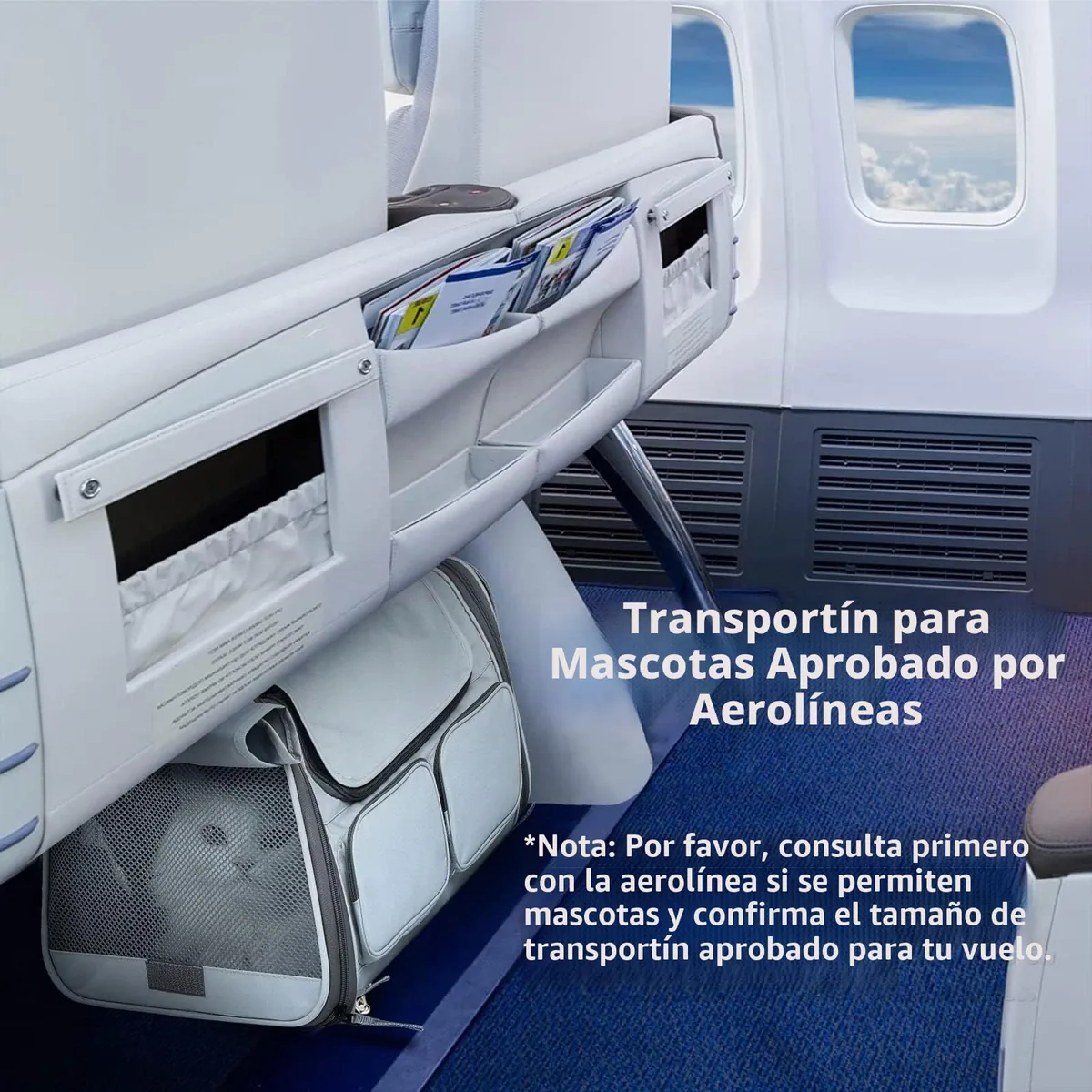 FUKUMARU Transportín blando homologado cabina — imagen 7