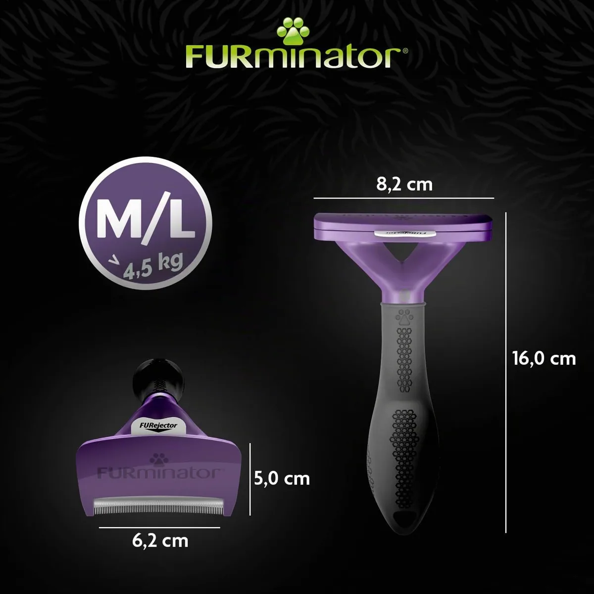 FURminator deShedding para gatos de pelo largo (M/L) — imagen 4