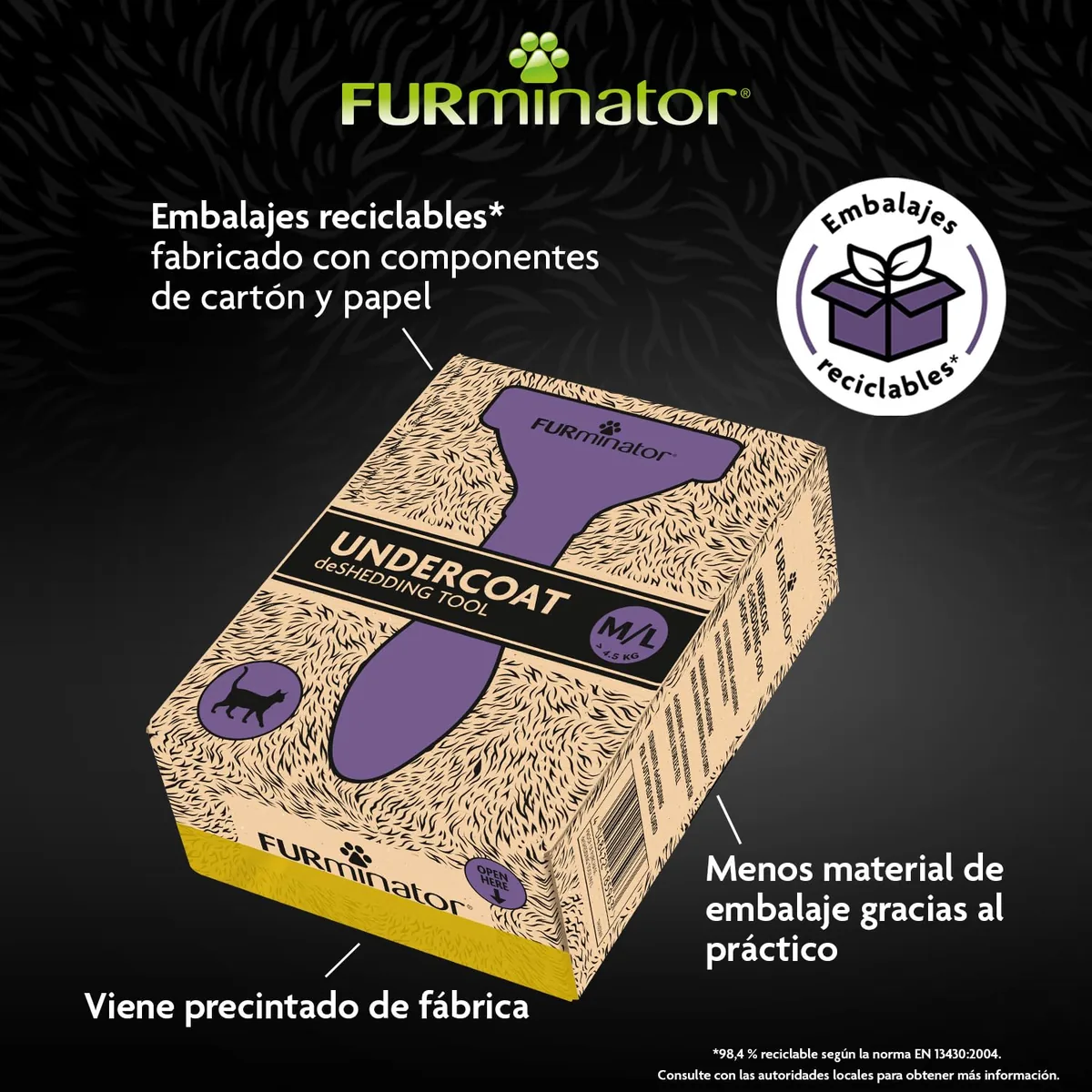 FURminator deShedding para gatos de pelo largo (M/L) — imagen 6