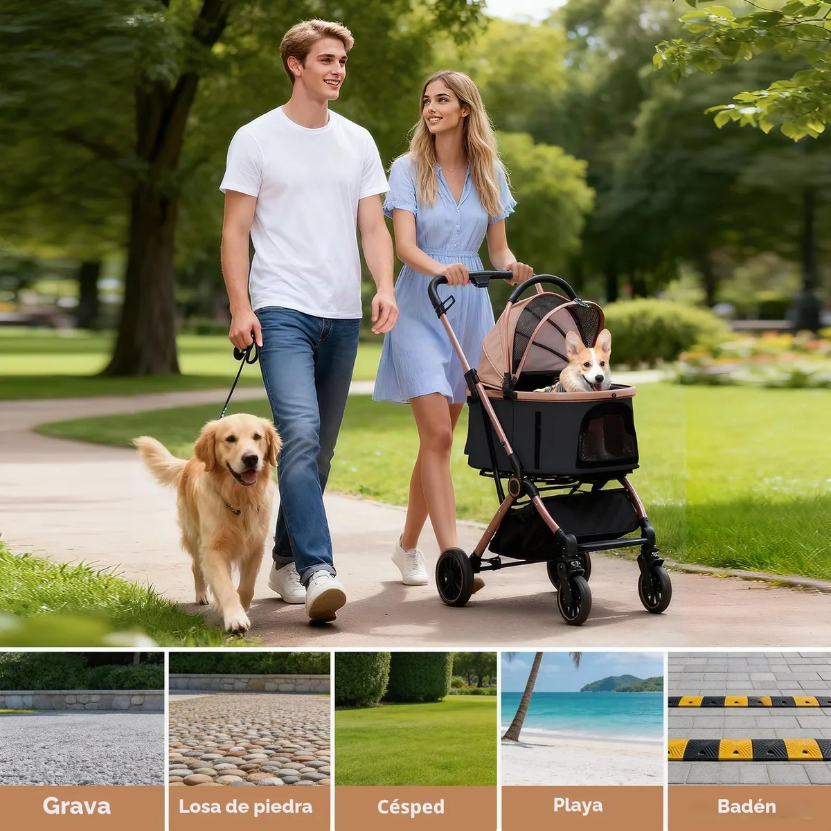 GTPLAYER Cochecito 4 en 1 hasta 25 kg — imagen 3