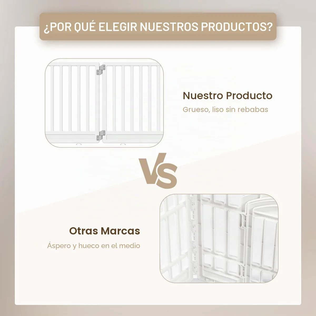 Gupamiga Parque para cachorros 89 x 89 cm con puerta — imagen 3