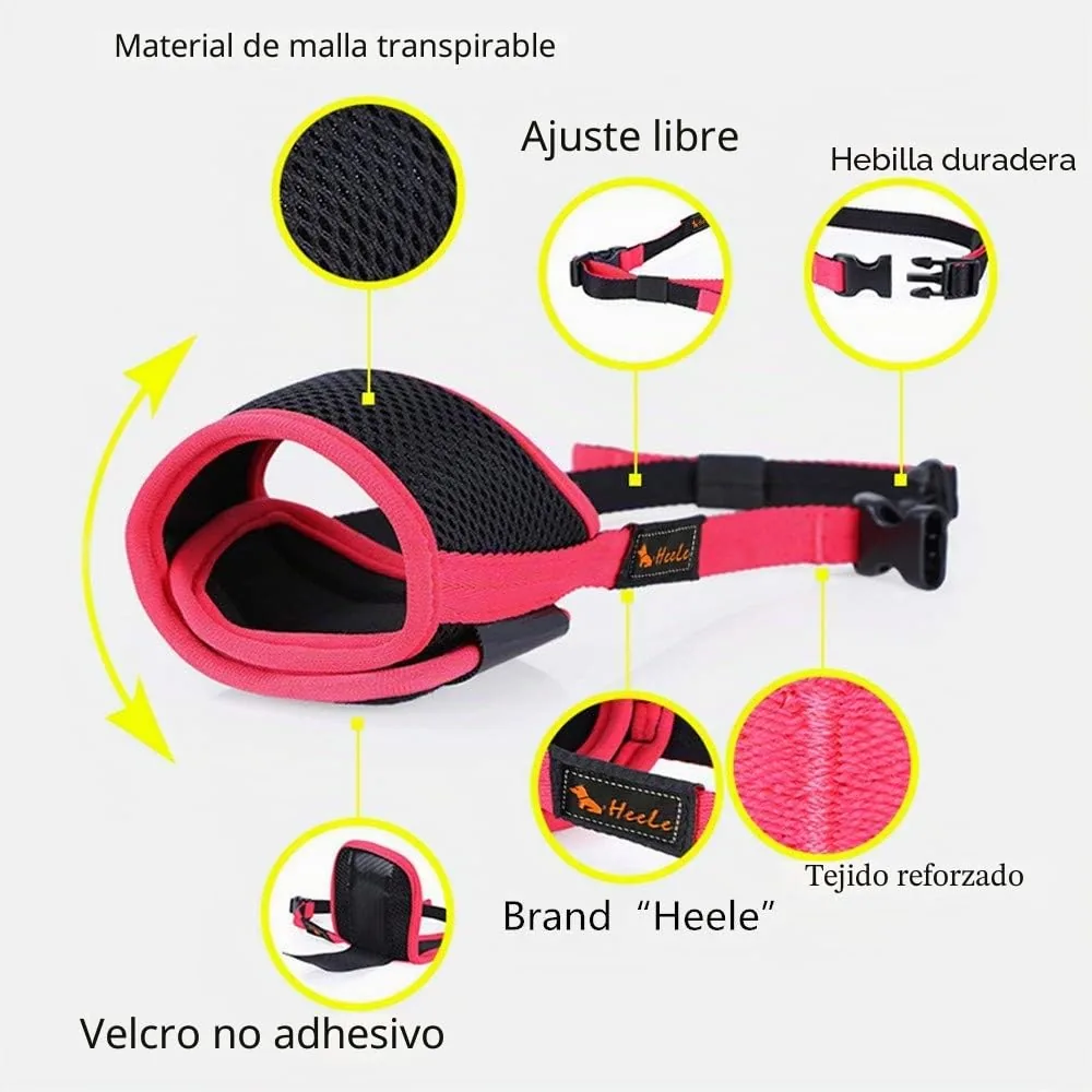 HEELE Bozal de malla transpirable con forma de hocico — imagen 4