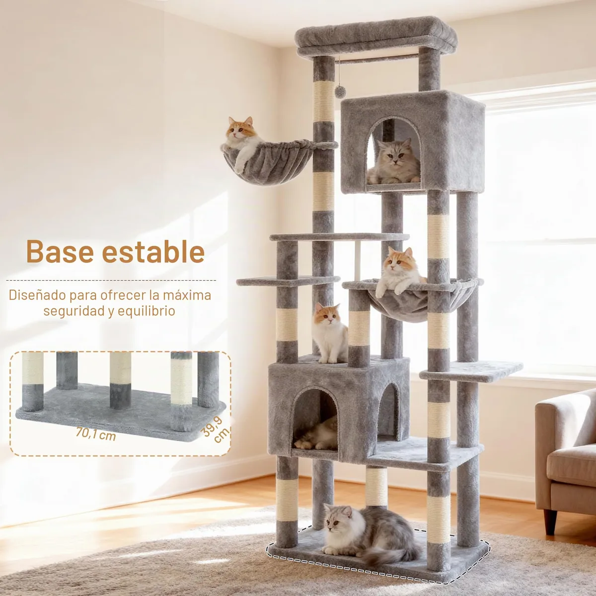 Heybly Torre 193 cm con plataforma superior amplia — imagen 3