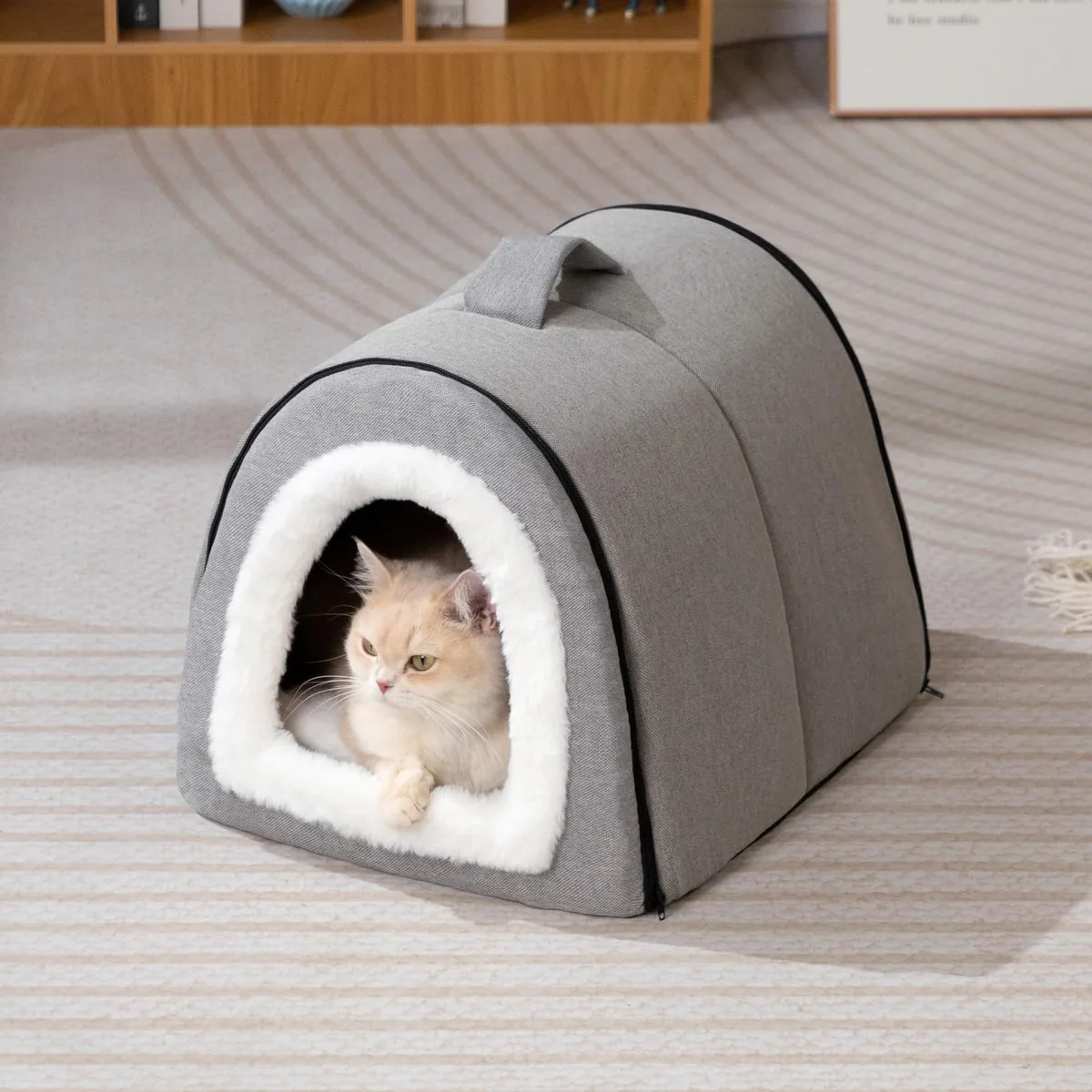 Hollypet Nido de lino plegable 2 en 1 — imagen 3