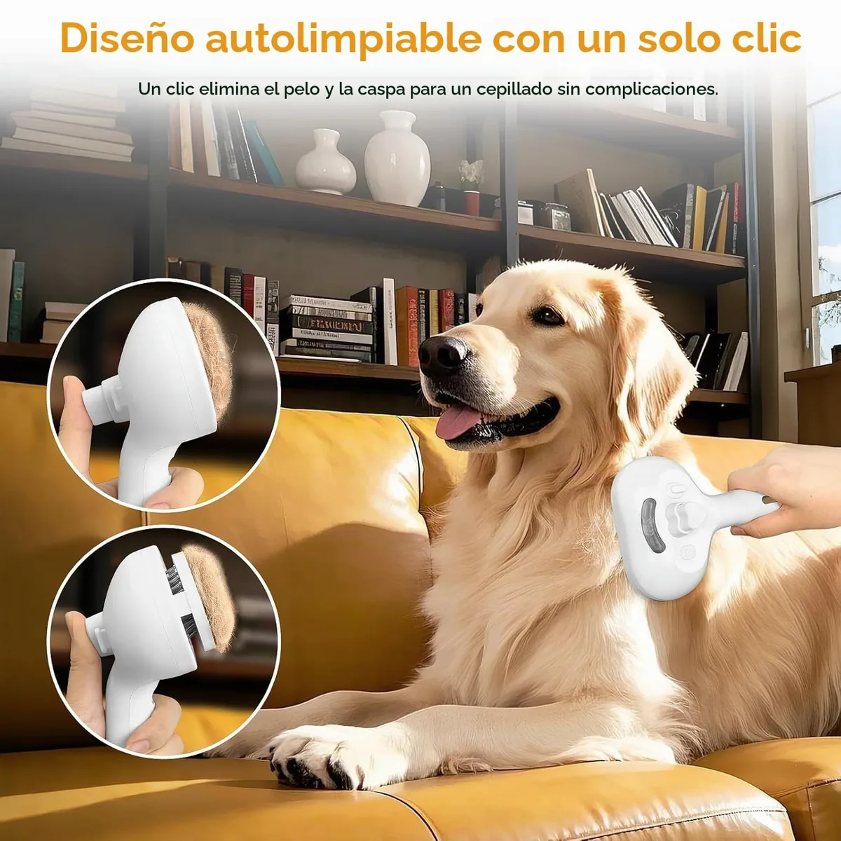 JHER Cepillo de vapor 4 en 1 para gatos — imagen 4