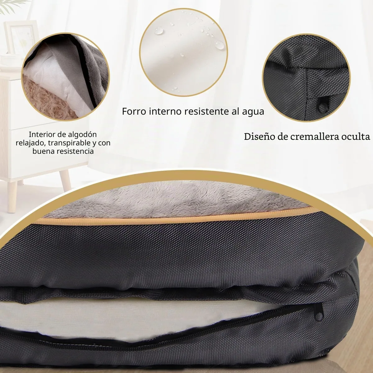 JOYELF Cama ortopédica viscoelástica (Large) — imagen 5