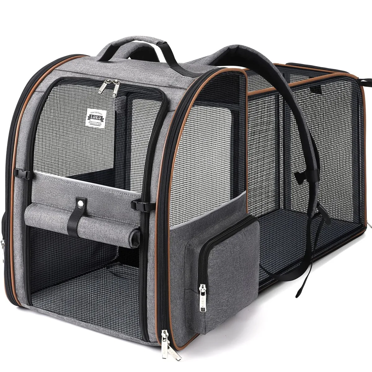 Lekespring Mochila transportín extensible 4 entradas