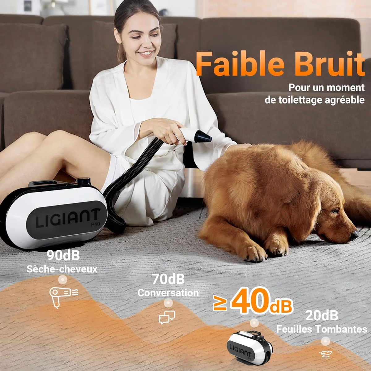LIGIANT P40 Secador profesional con modo gato (40 dB) — imagen 4