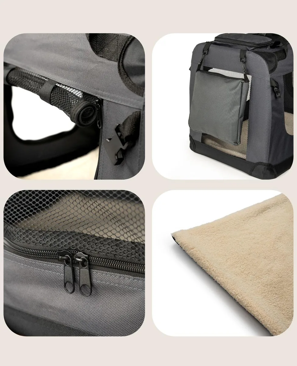 lionto Transportín plegable con estructura de acero (S) — imagen 4
