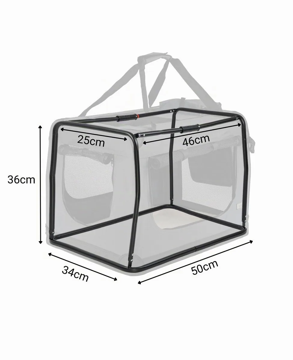 lionto Transportín plegable con estructura de acero (S) — imagen 5