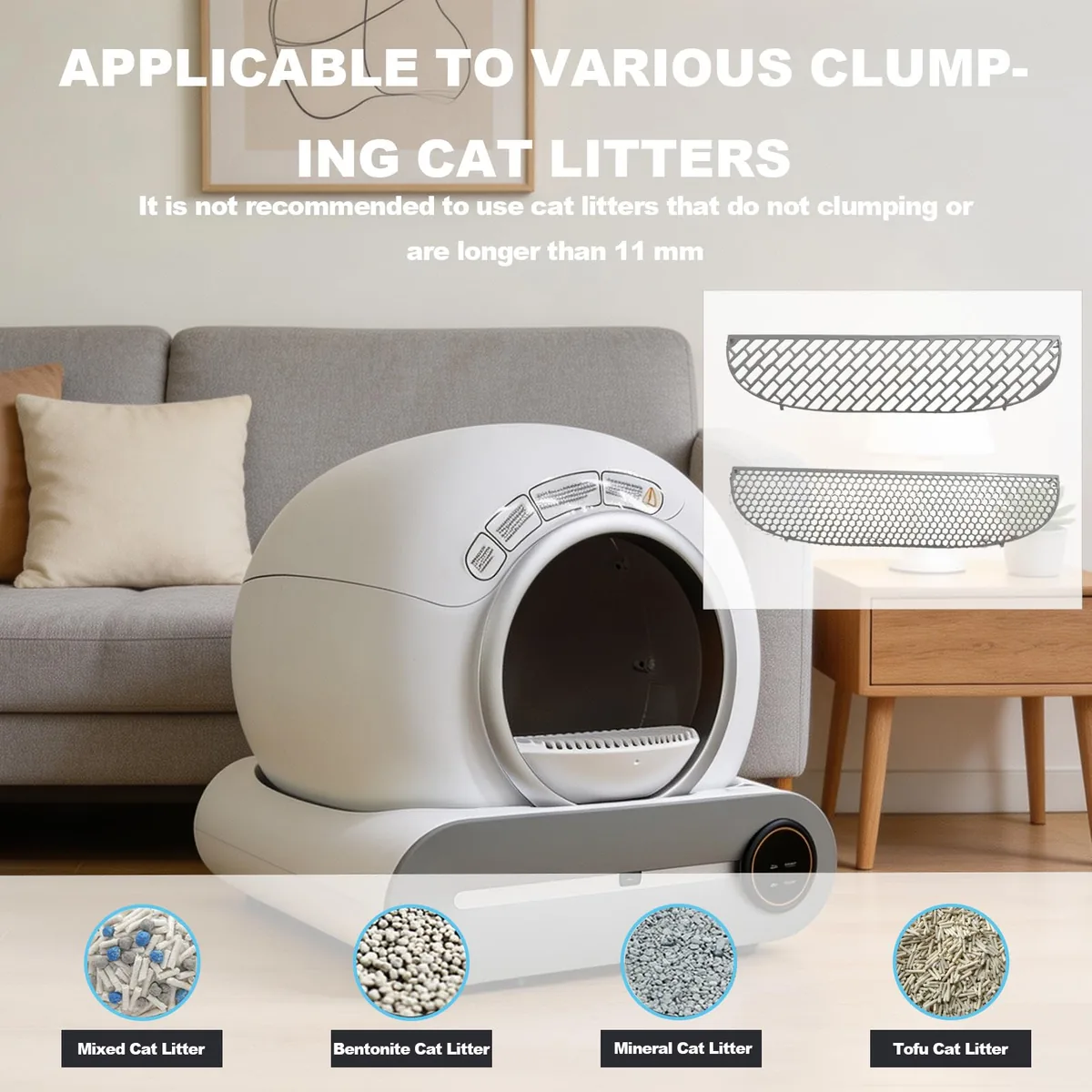 MewThink Arenero autolimpiable 65 L + 9 L — imagen 3