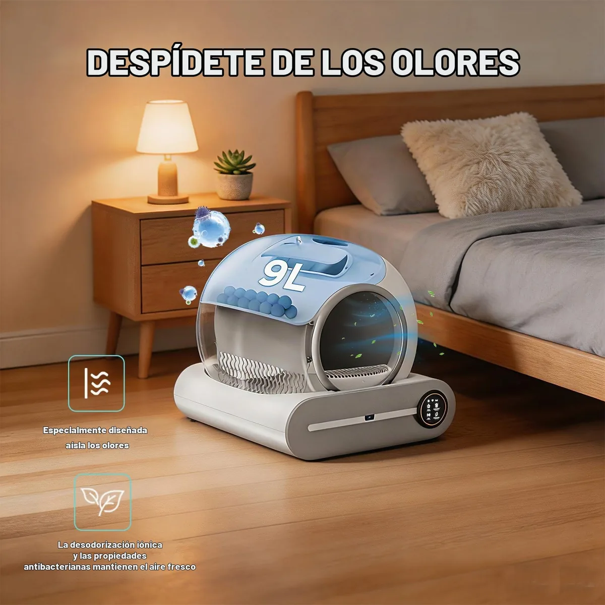 MewThink Arenero autolimpiable 65 L + 9 L — imagen 5