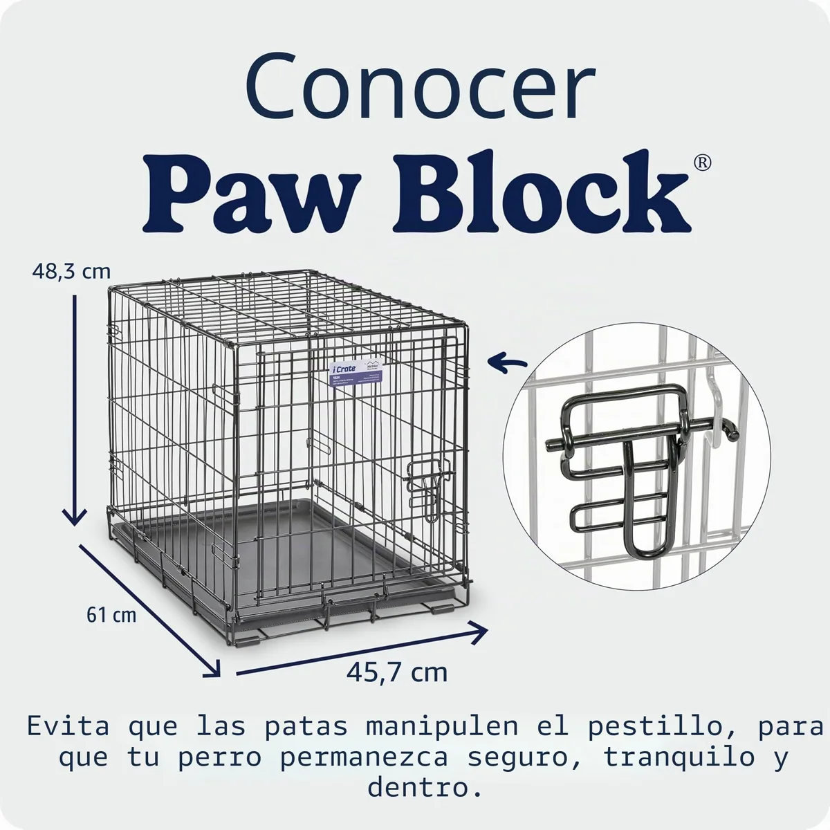 MidWest iCrate Jaula plegable con divisor (perros pequeños) — imagen 5