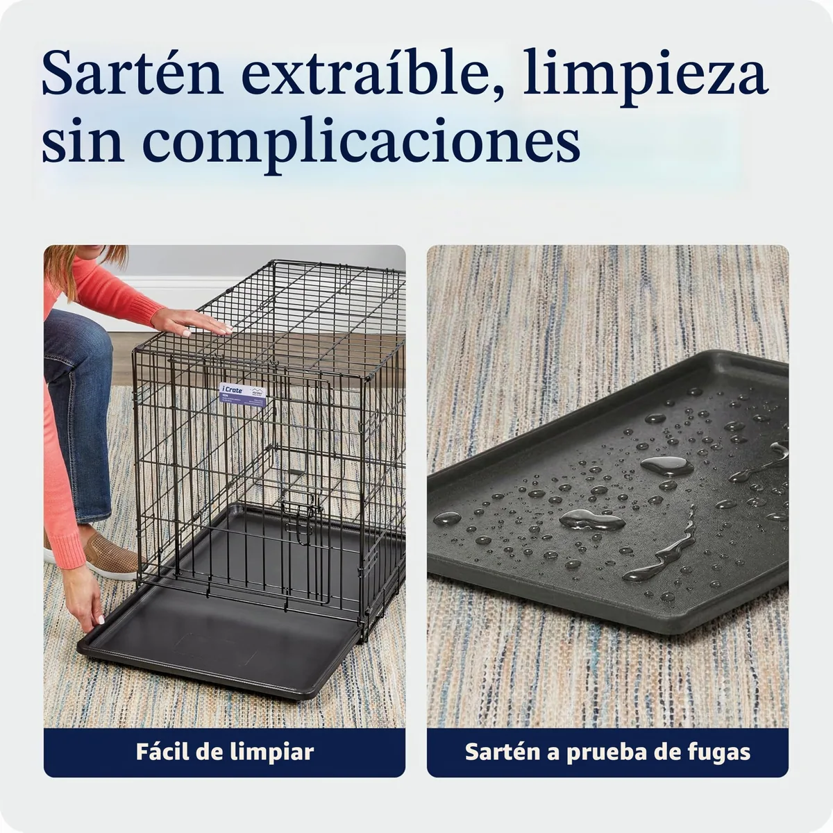 MidWest iCrate Jaula plegable con divisor (perros pequeños) — imagen 7