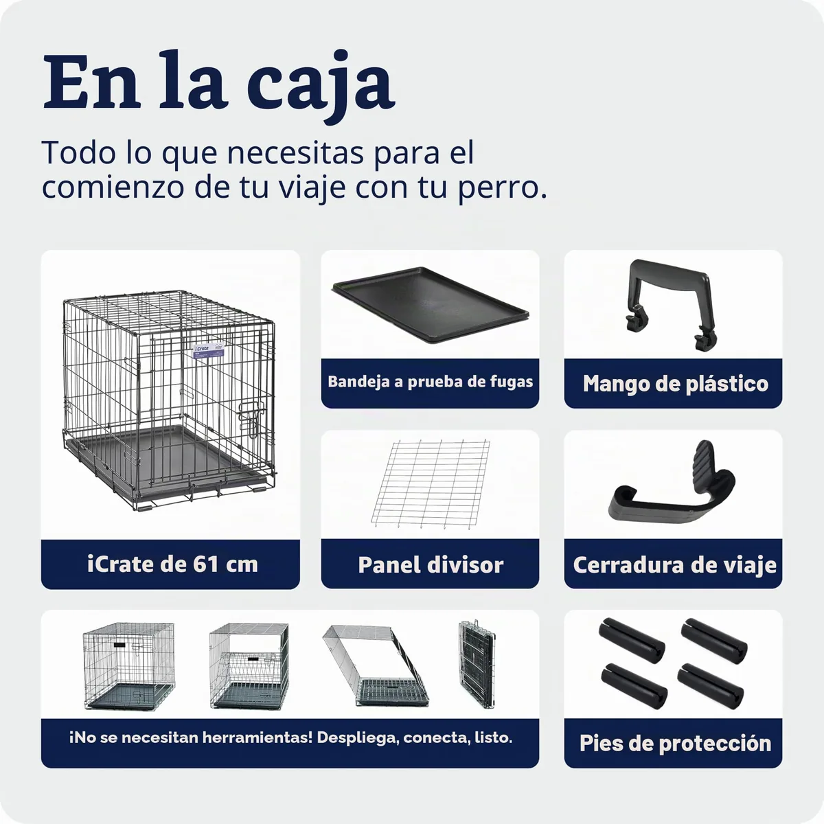MidWest iCrate Jaula plegable con divisor (perros pequeños) — imagen 8
