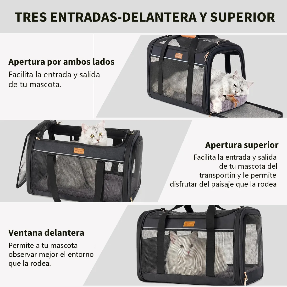 morpilot Transportín grande para gatos hasta 12 kg — imagen 4