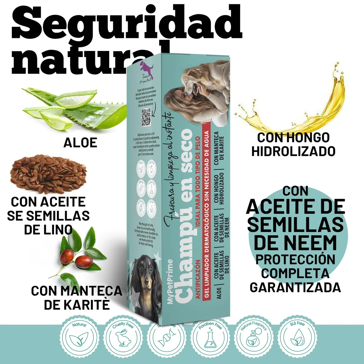MyPetPrime Champú seco en gel sin aclarado (250 ml) — imagen 6