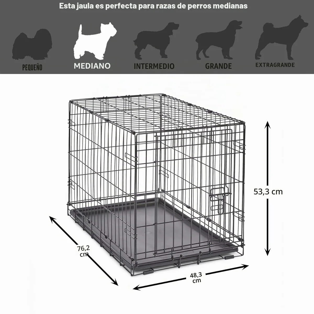 New World Jaula plegable 76 cm (razas medianas) — imagen 7