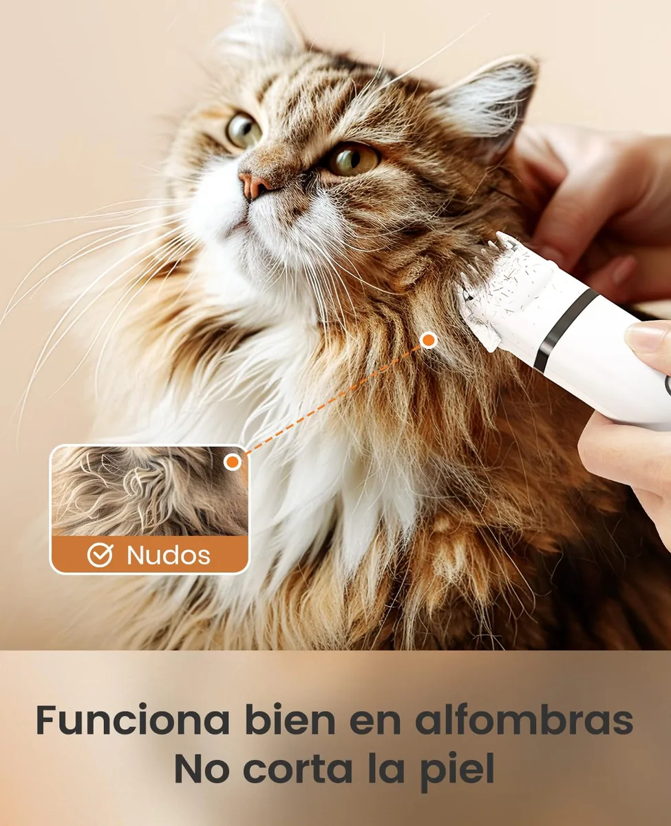 oneisall Afeitadora 3 en 1 para gatos (nudos y zona trasera) — imagen 7