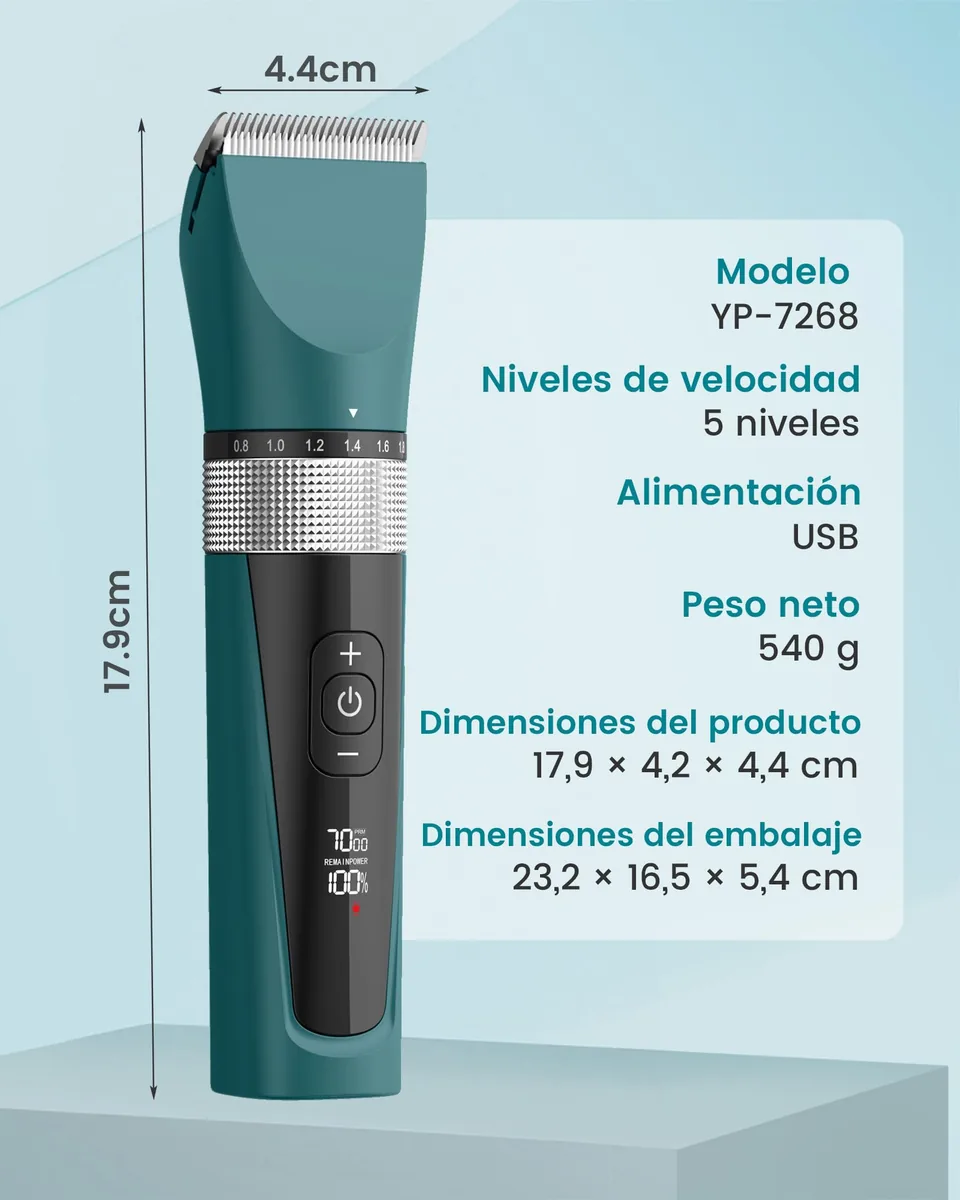 oneisall 7268 Cortapelos silencioso IPX7 — imagen 8
