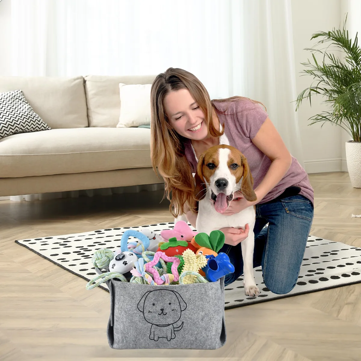 Set de 24 juguetes para cachorros con caja — imagen 7