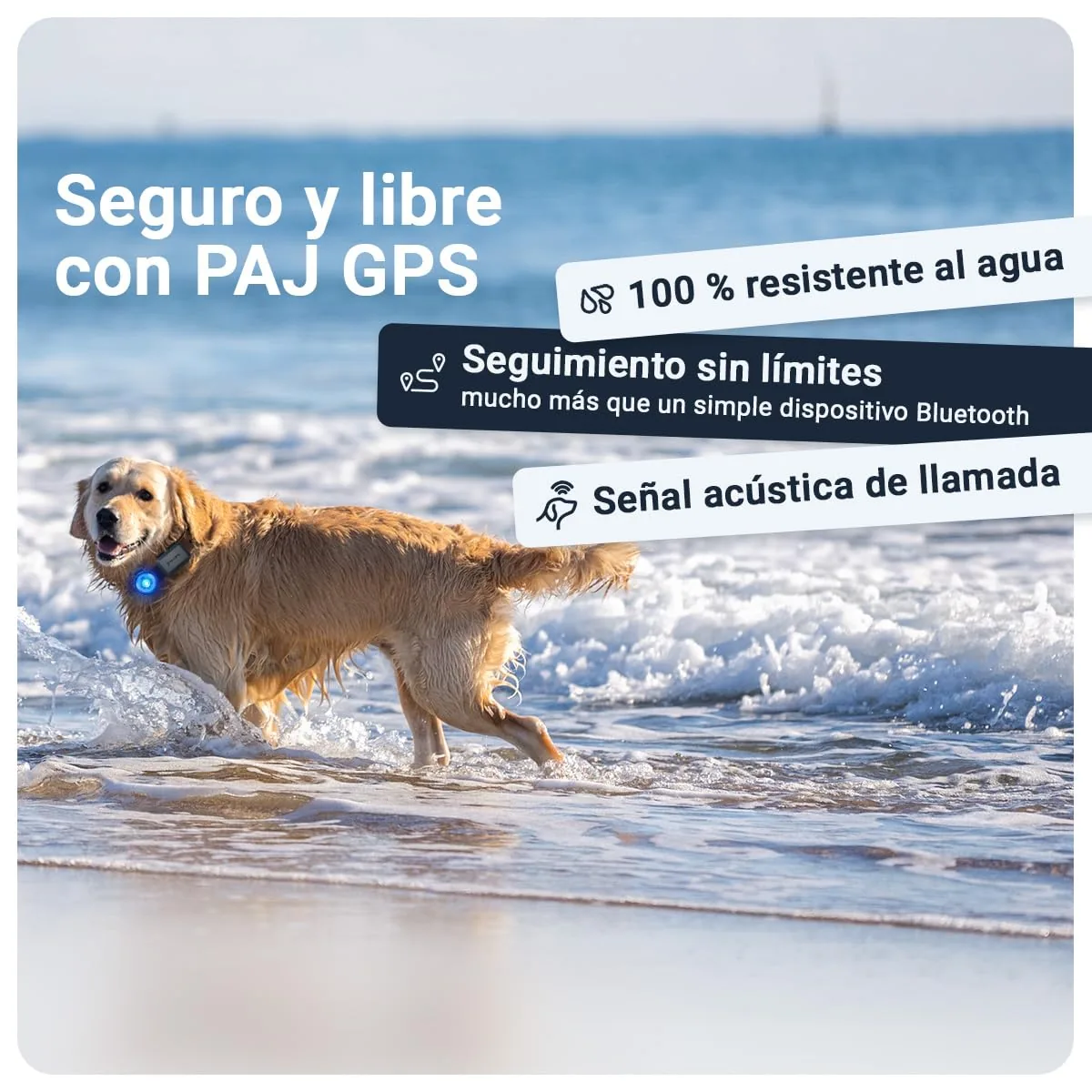 PAJ GPS Localizador para perros 4G con luz LED — imagen 8