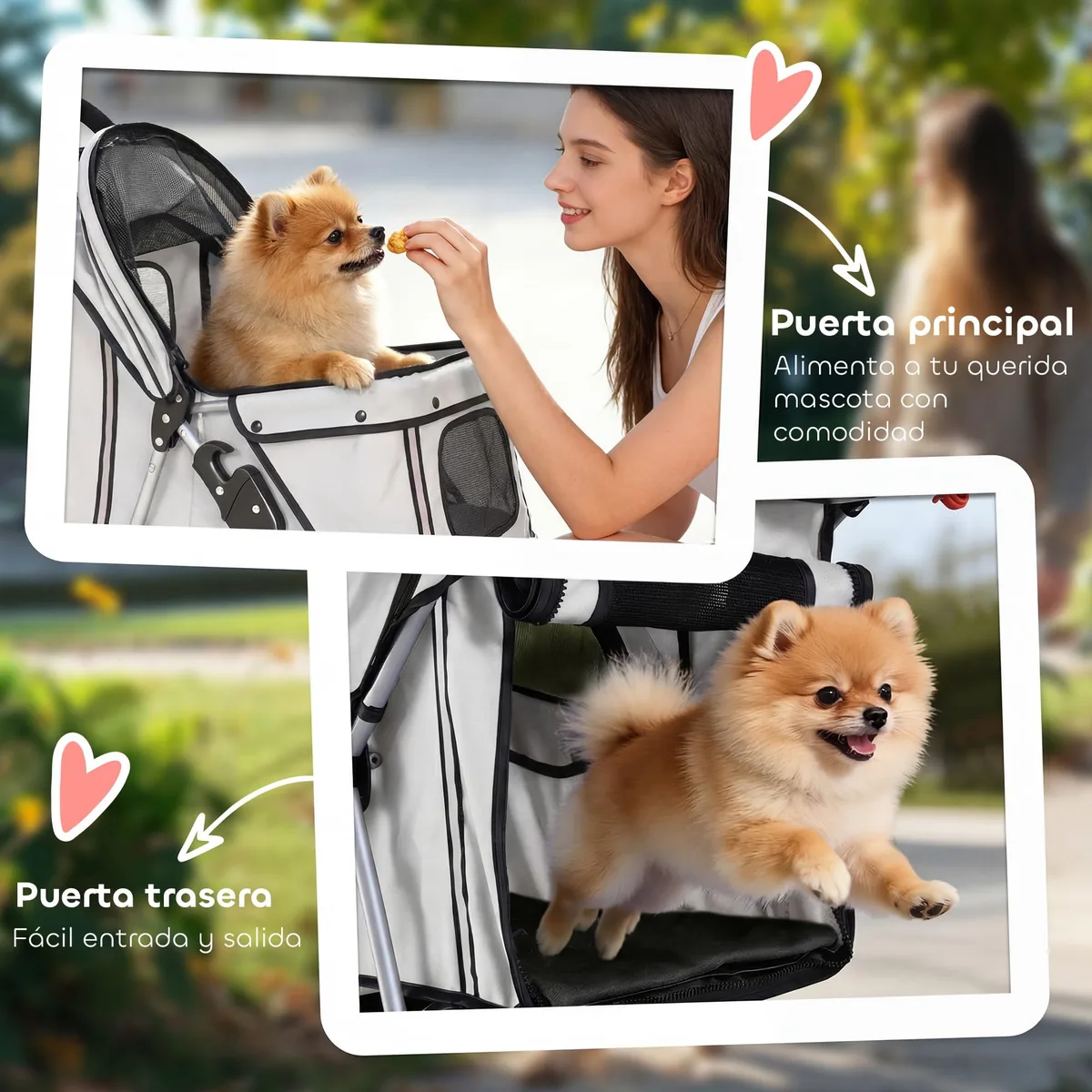 PawHut Cochecito plegable para mascotas hasta 15 kg — imagen 7