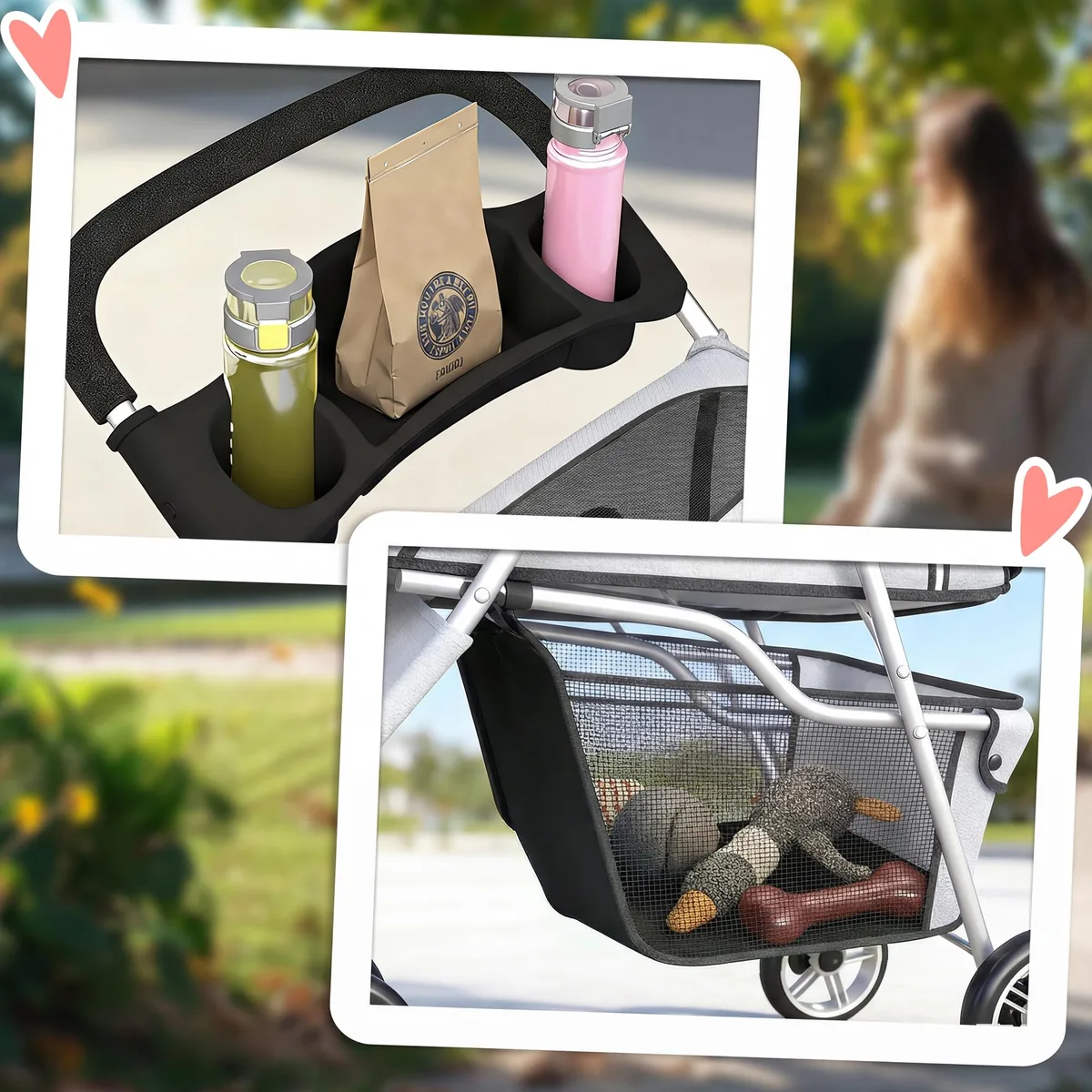 PawHut Cochecito plegable para mascotas hasta 15 kg — imagen 8