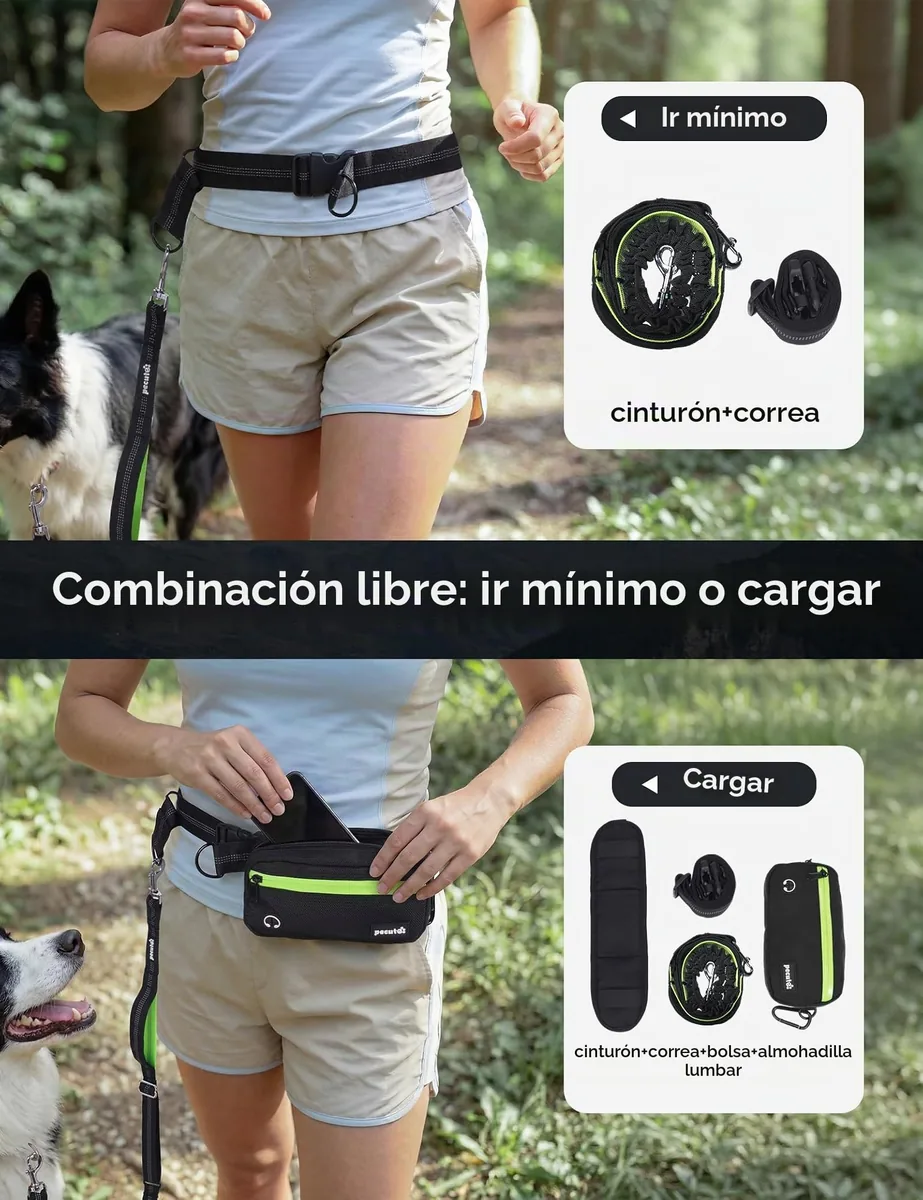 Pecute Correa manos libres de cintura con riñonera — imagen 4