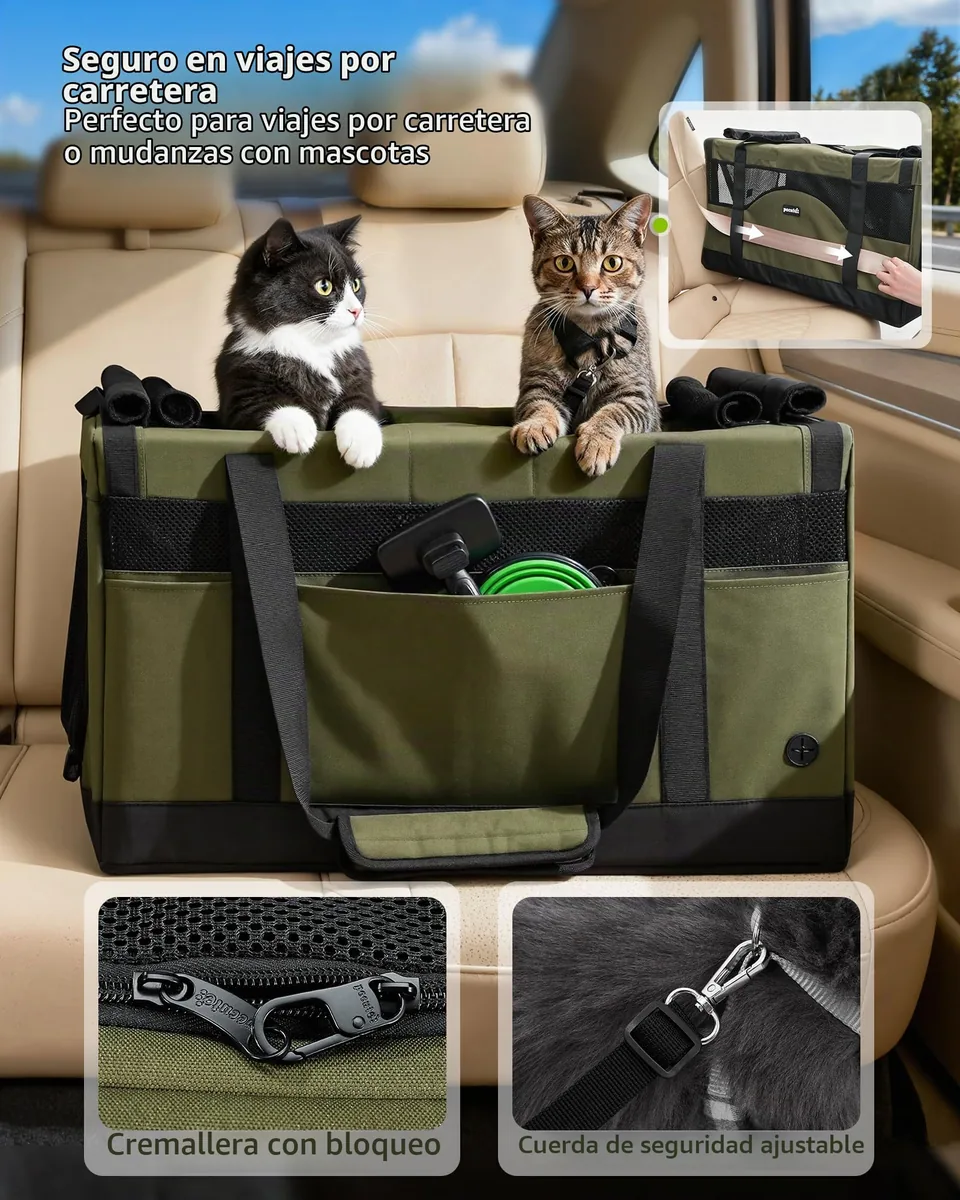 Pecute Transportín de doble compartimento — imagen 4
