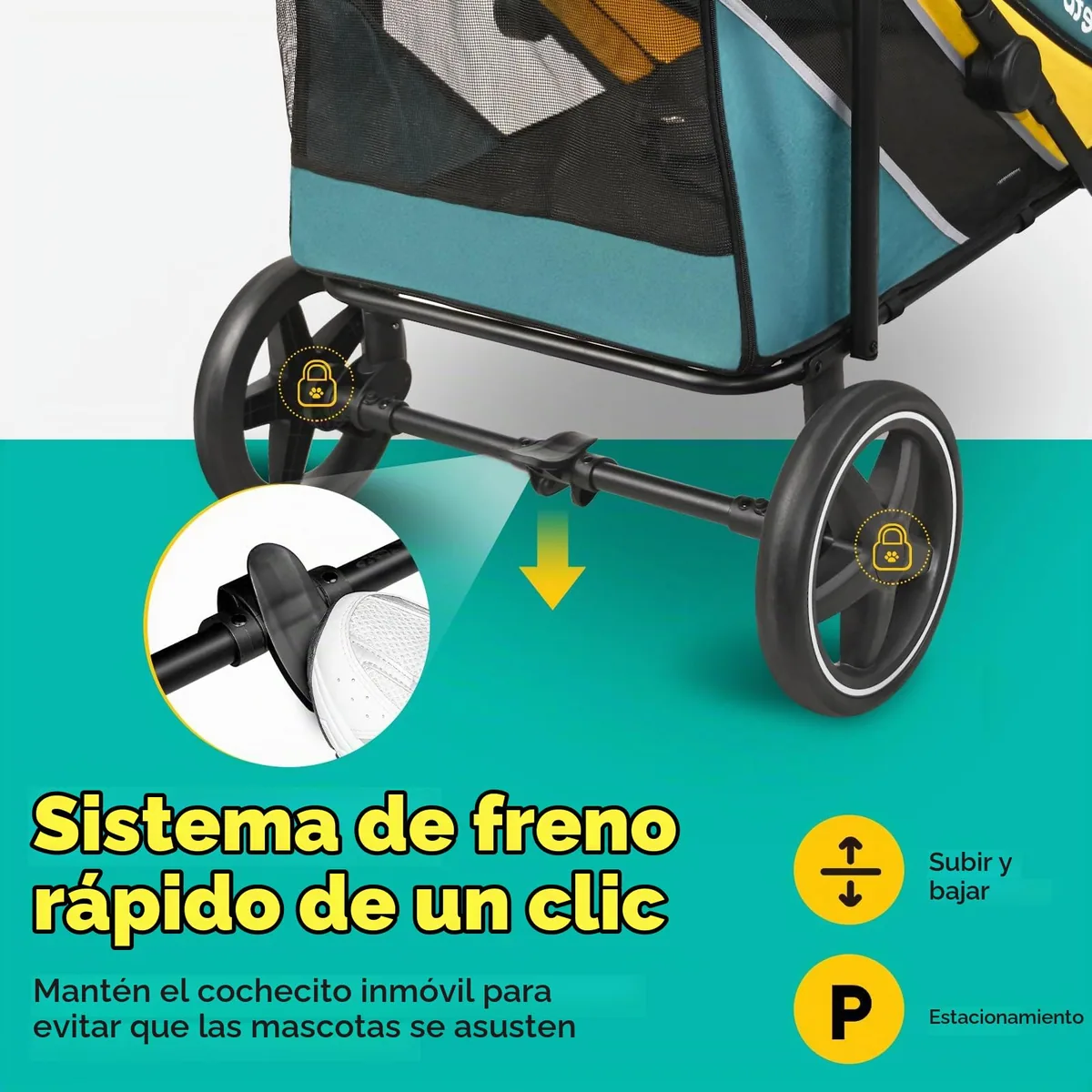 Petbobi Cochecito todoterreno para perros grandes hasta 36 kg — imagen 5