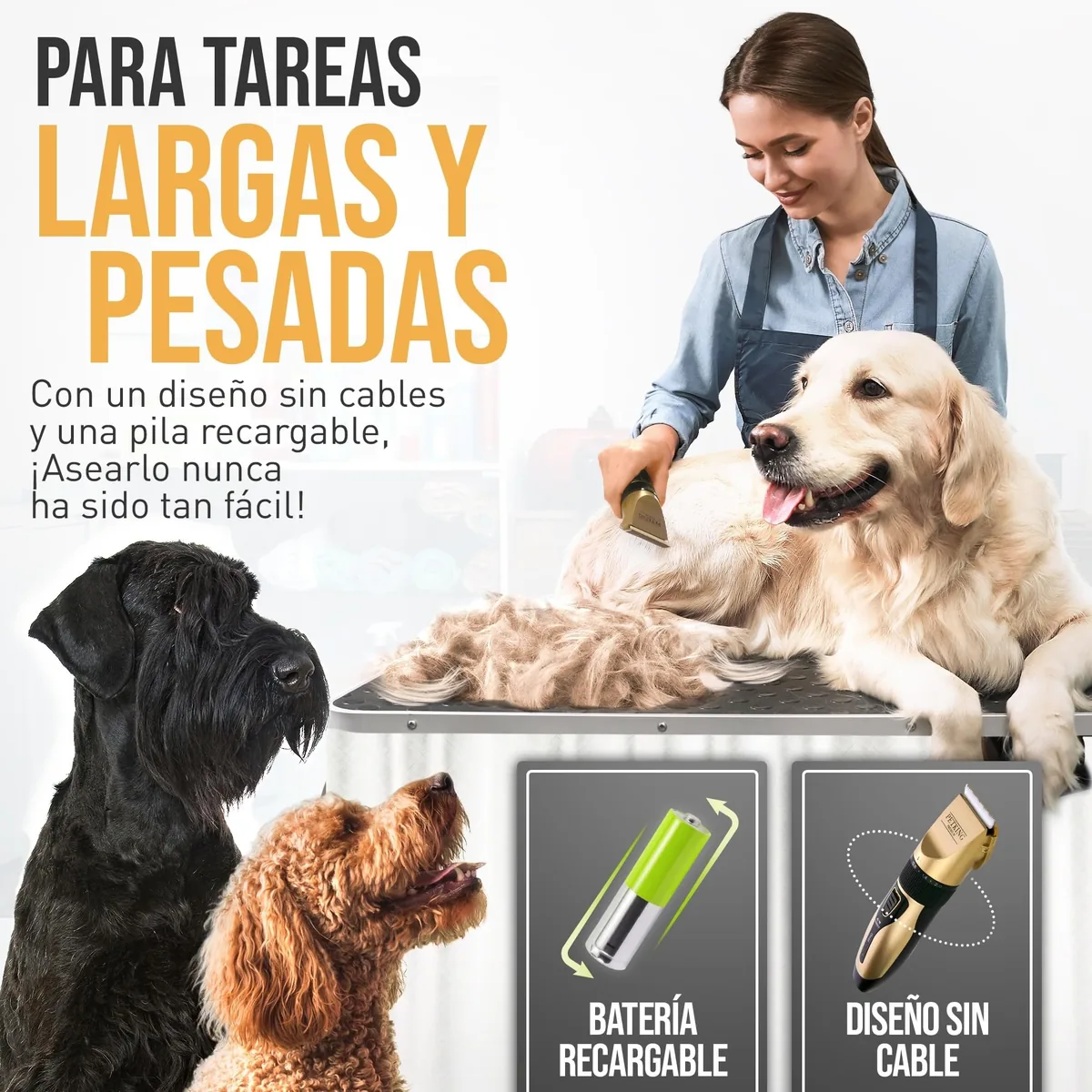 PetKing Premium Kit de aseo (cortapelos + accesorios) — imagen 3