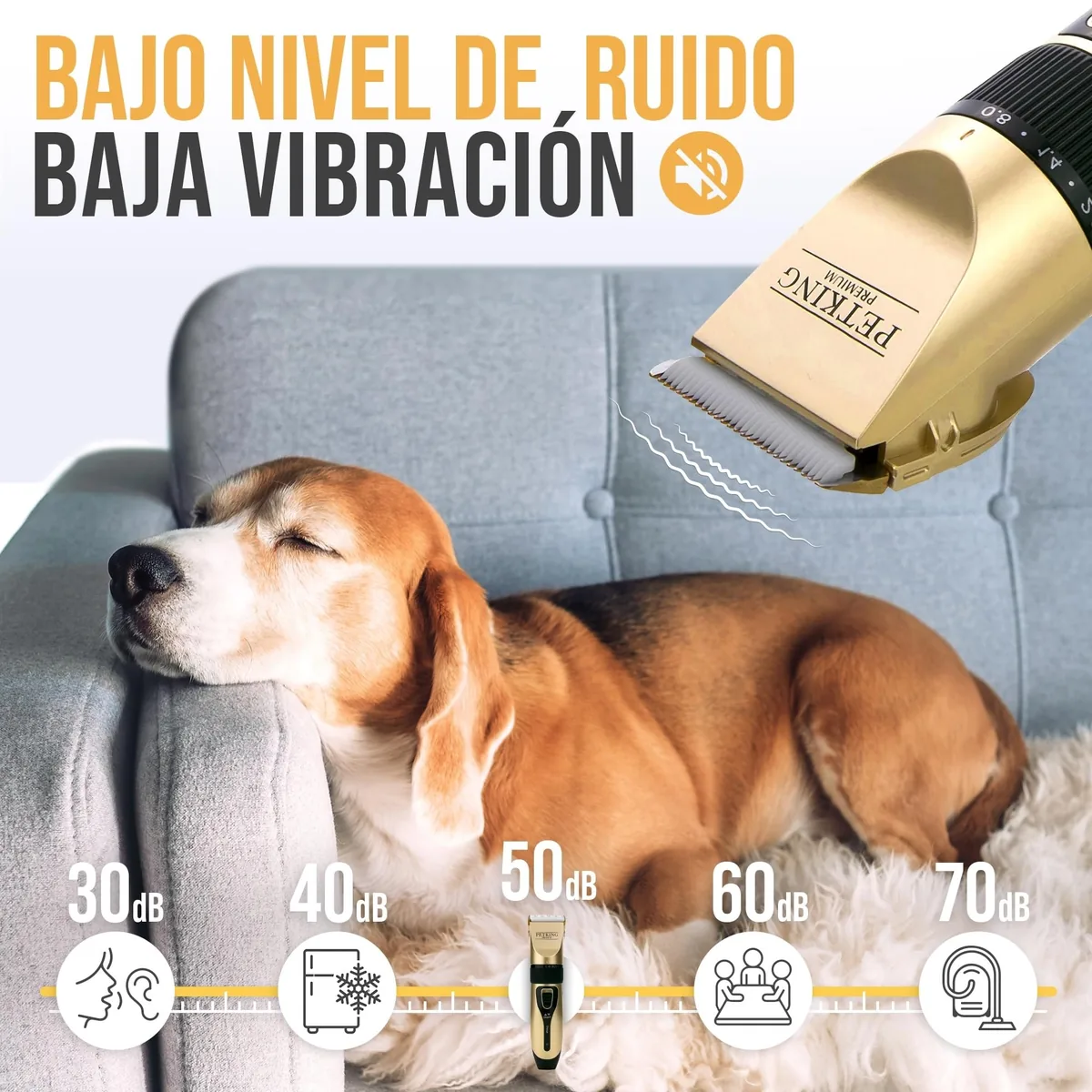PetKing Premium Kit de aseo (cortapelos + accesorios) — imagen 4