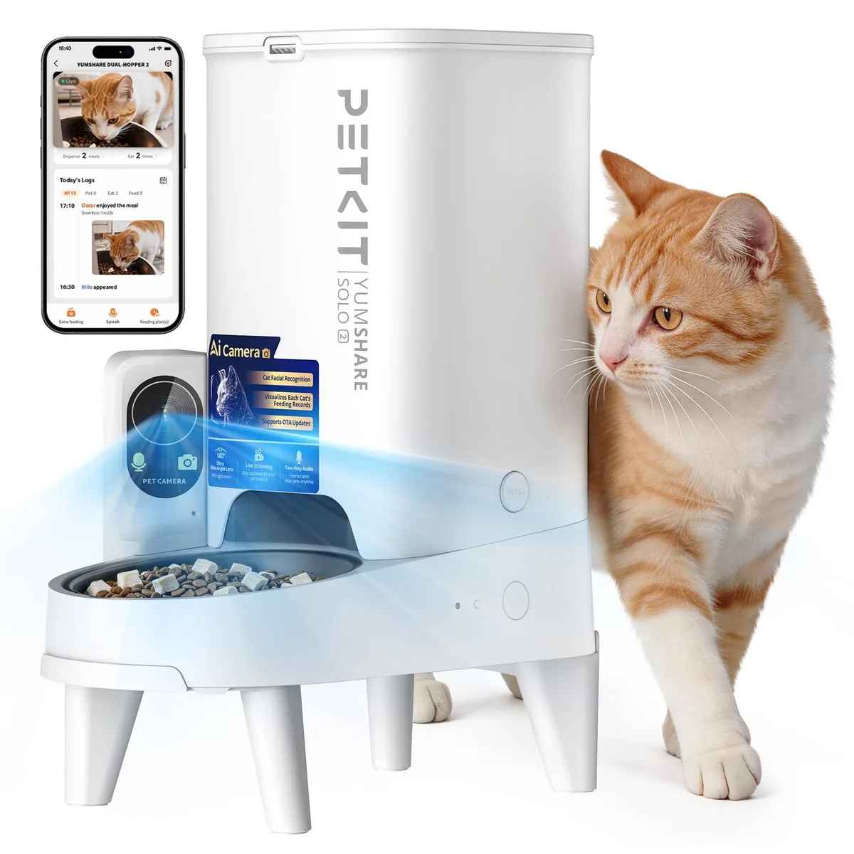 PETKIT YumShare Solo 2 con cámara