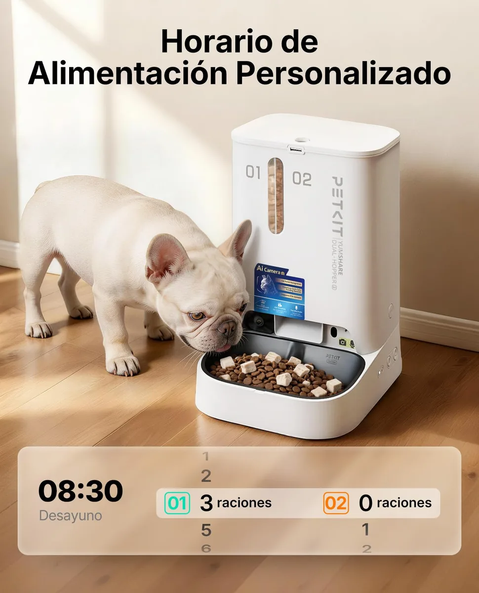 PETKIT YumShare Doble Tolva con cámara — imagen 7