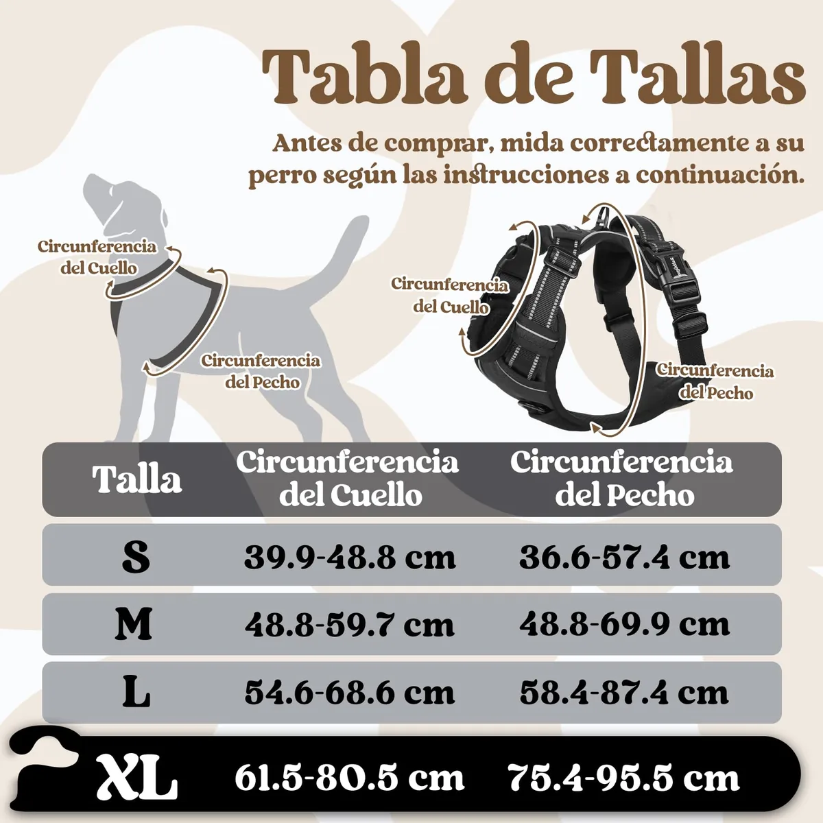 rabbitgoo Arnés con apertura de cuello y asa — imagen 2