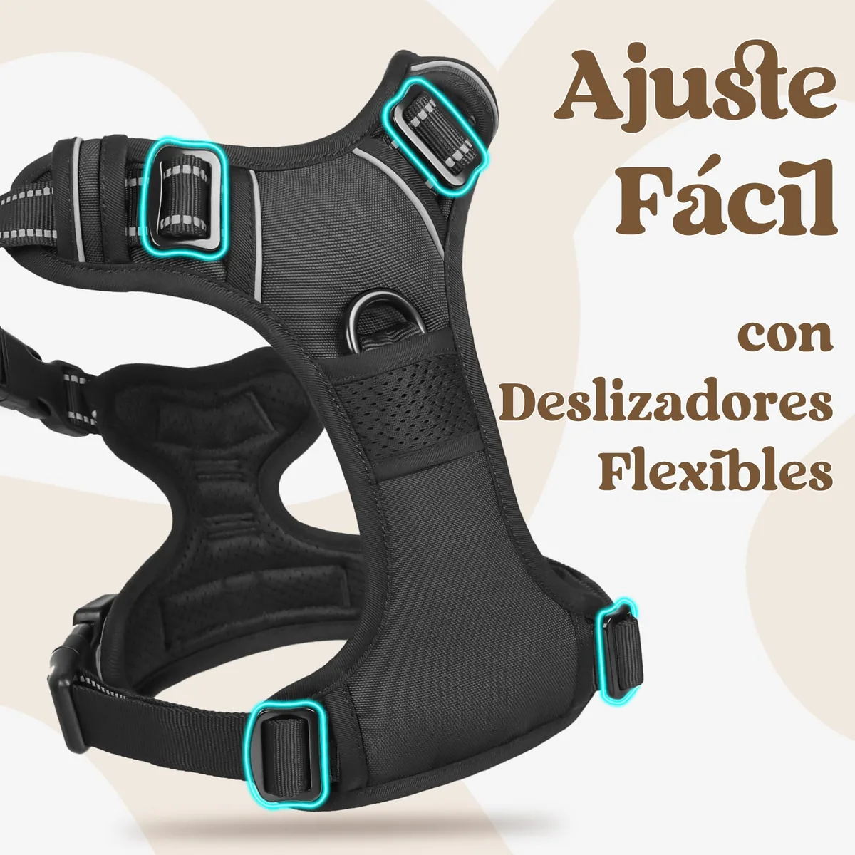 rabbitgoo Arnés con apertura de cuello y asa — imagen 4