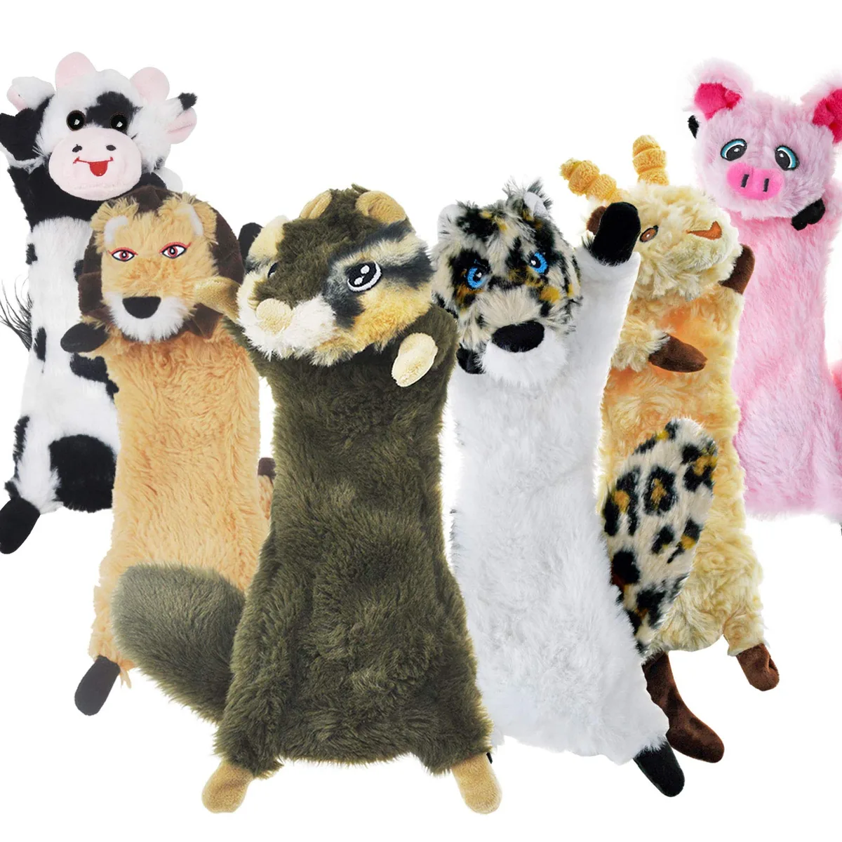 SHARLOVY Juguetes de peluche sin relleno (pack de 6)