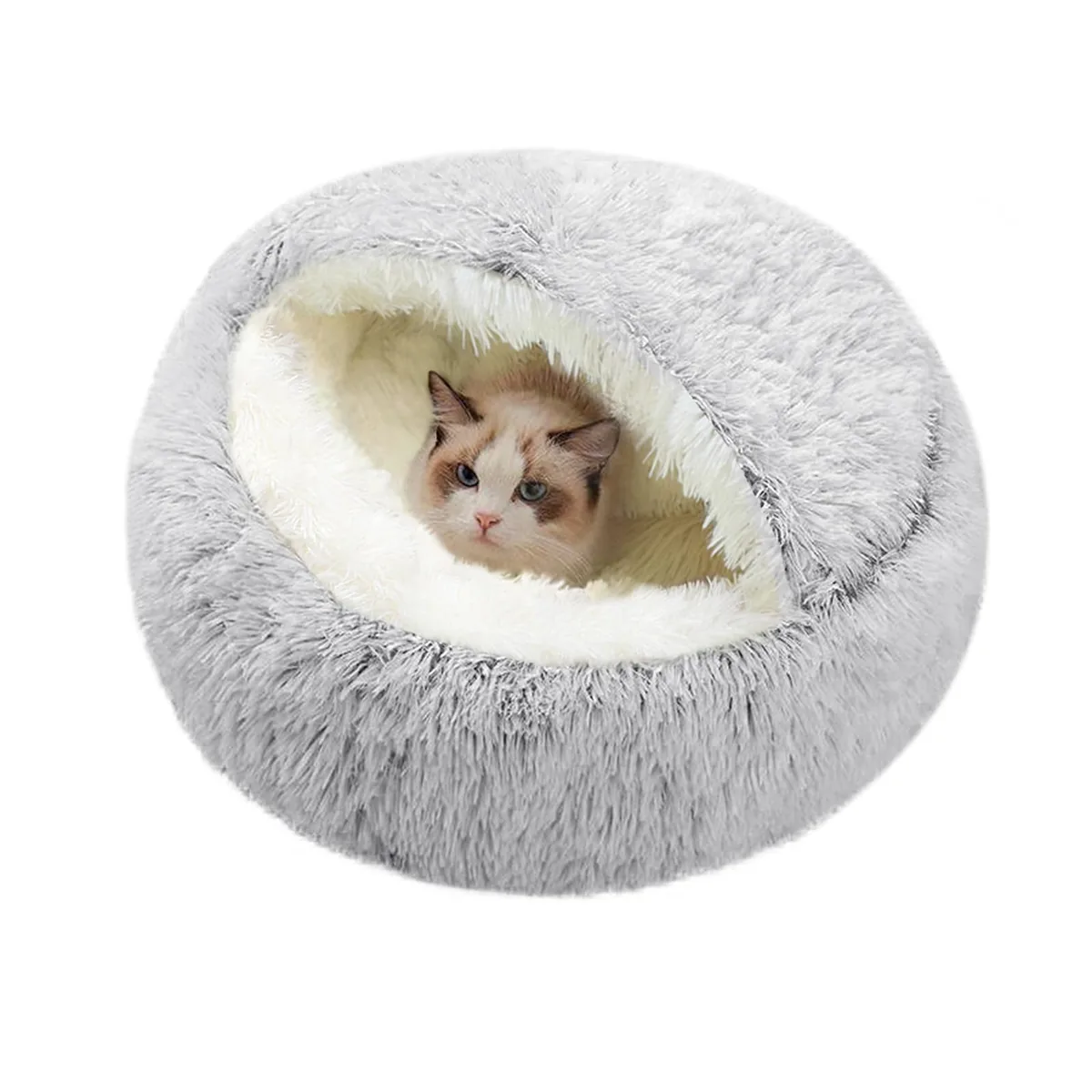 SUOXU Cama dónut 2 en 1 con techo 65 cm — imagen 8