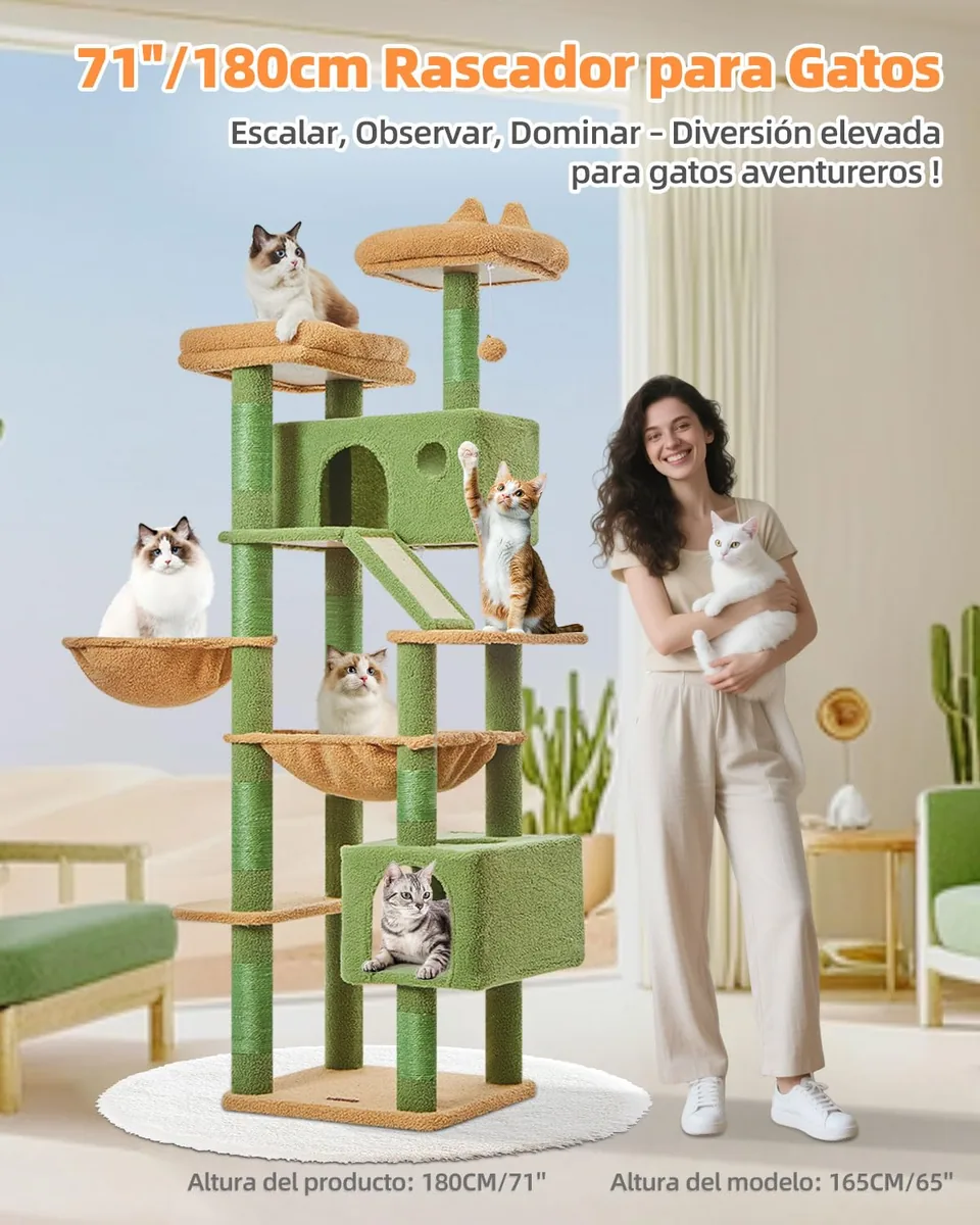 Taoqimiao Árbol grande 180 cm (5-8 gatos) — imagen 2