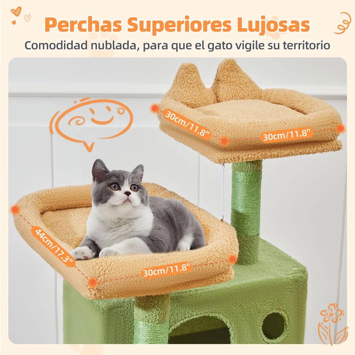 Taoqimiao Árbol grande 180 cm (5-8 gatos) — imagen 5