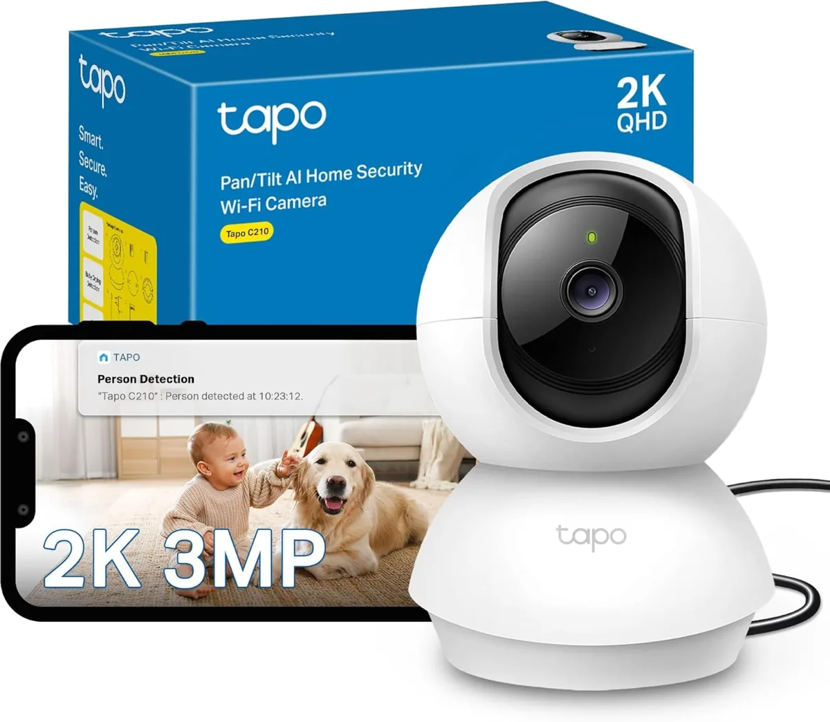 TP-Link Tapo C210 Cámara interior 360° 2K
