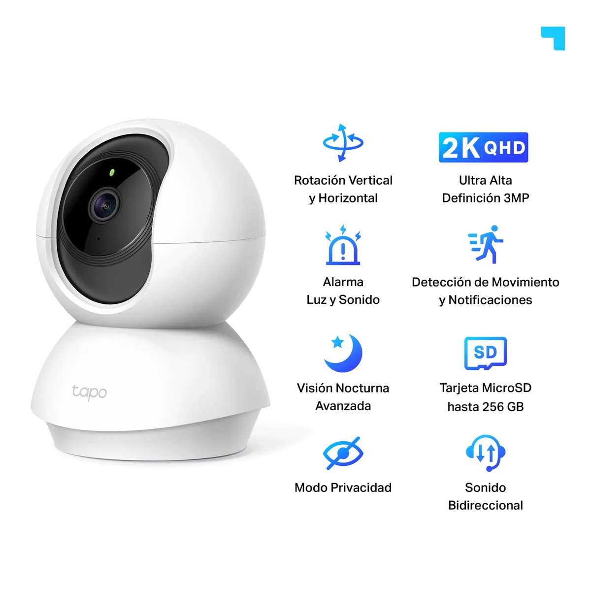 TP-Link Tapo C210 Cámara interior 360° 2K — imagen 2