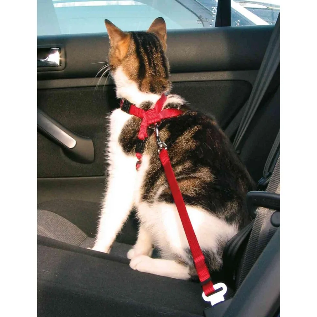 TRIXIE Arnés de coche para gatos con correa corta — imagen 4