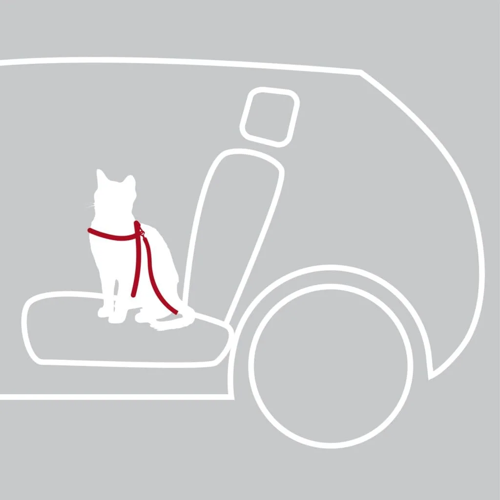 TRIXIE Arnés de coche para gatos con correa corta — imagen 6
