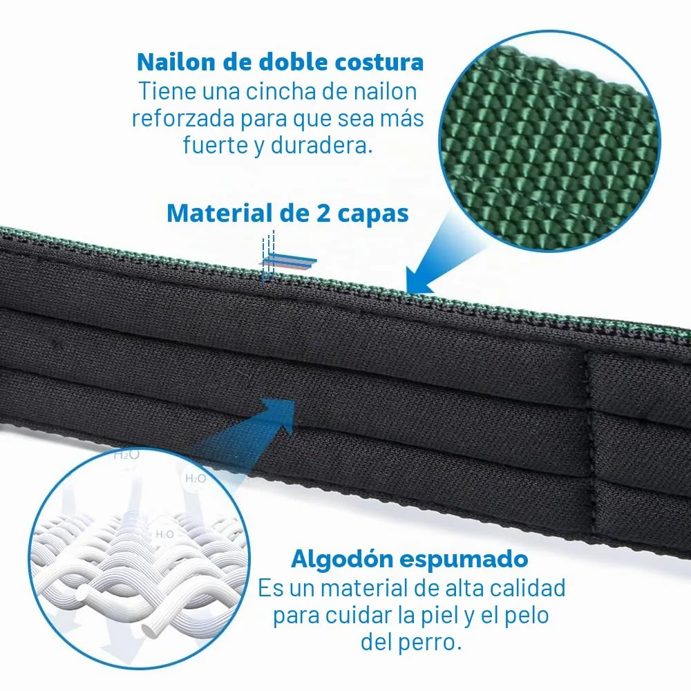 TSPRO Collar táctico acolchado de 3,8 cm con hebilla metálica — imagen 5